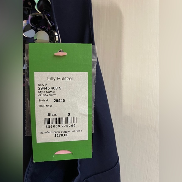 Lilly Pulitzer Navy Celsea Shift Dress - Picture 2 of 4